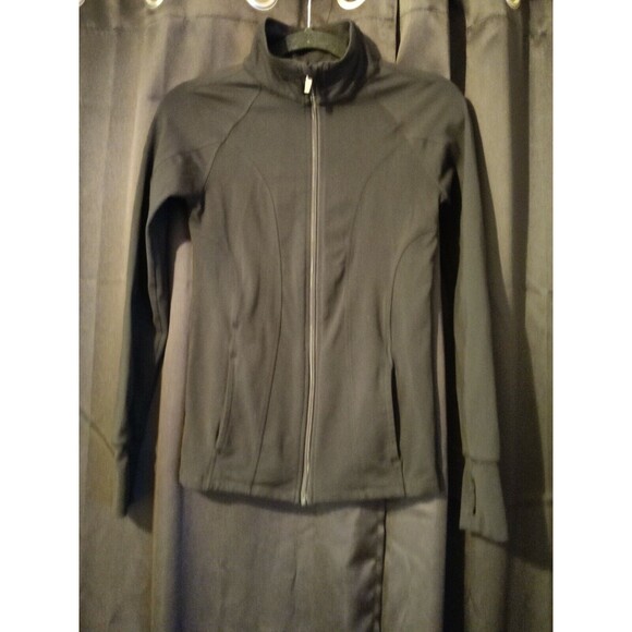 90 Degree By Reflex Women's Full Zip‎ Up Jacket With Pockets Black Size Small - Picture 2 of 8